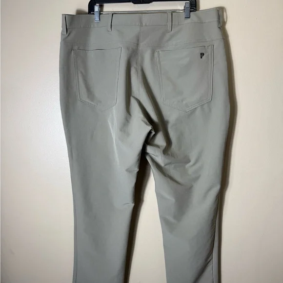Public Rec Pants Mens 40x30 Khaki Stretch Golf Performance Casual Chino - Picture 5 of 14